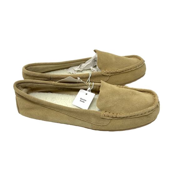 Stars Above Gemma Genuine Suede Slippers Tan Women's Size 11 - Picture 1 of 5